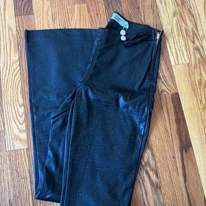 Tiger mist black bootcut leather jadene pants